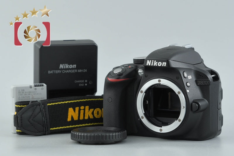 "Shutter count 2,167" Nikon D3300 Black 24.2 MP DSLR Camera Body