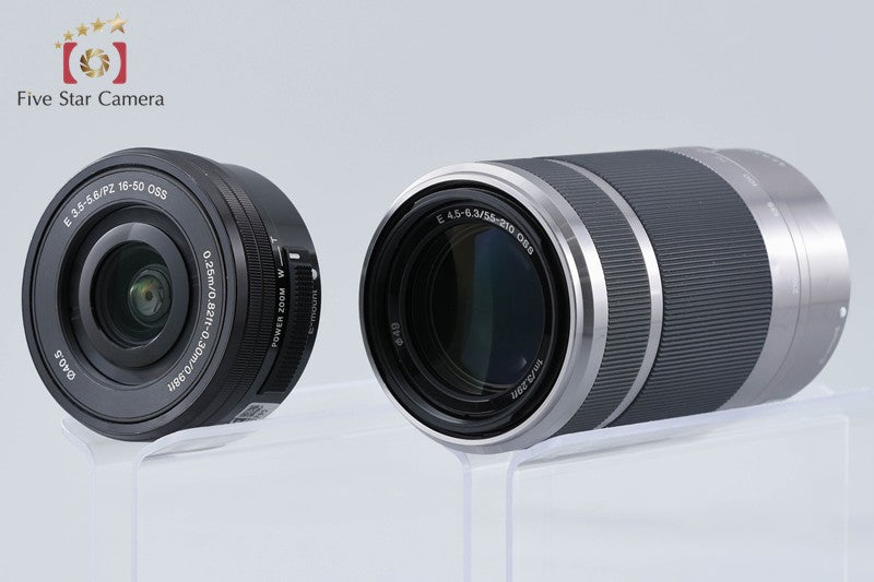 Sony Alpha a5000 ILCE-5000 White 20.1 MP 16-50 55-210 [Multiple Languages]