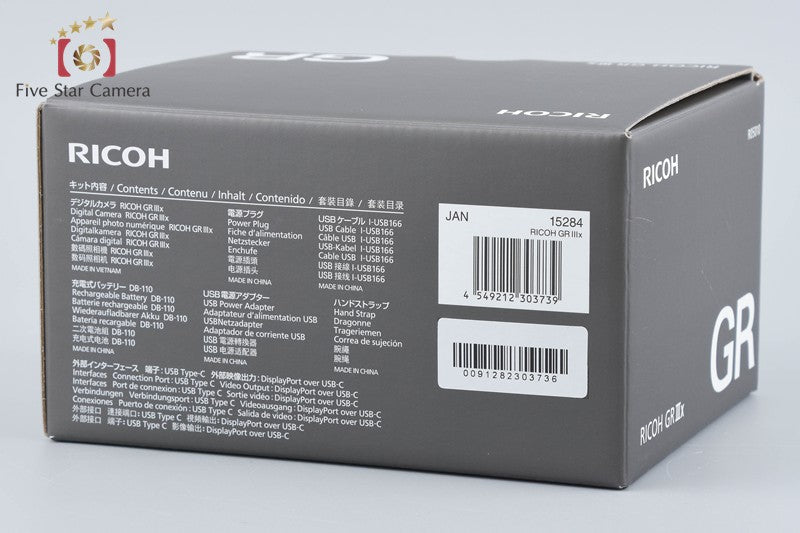 "Shutter count 1,509" Ricoh GR IIIx 24.2 MP Digital Camera w/ Box