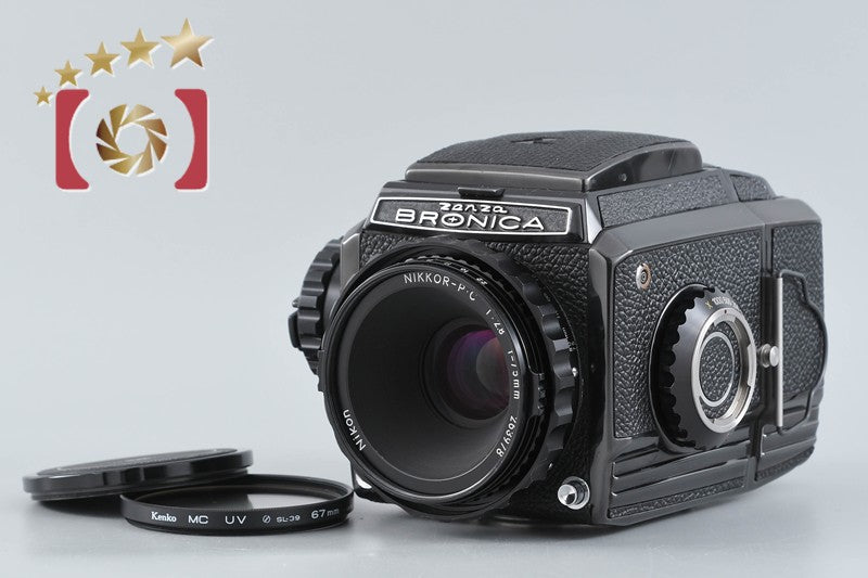 Zenza Bronica S2 Later Model Black + Nikon NIKKOR-P.C 75mm f/2.8
