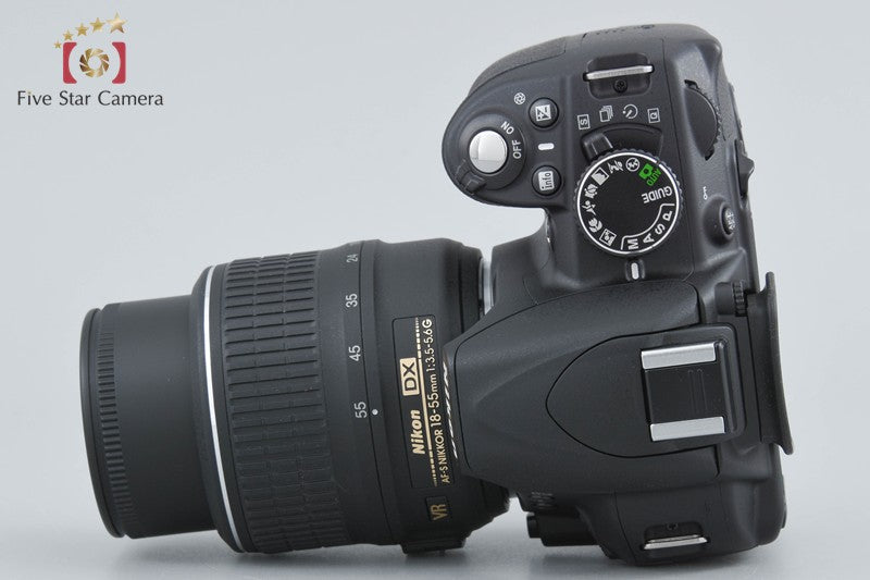 "Shutter count 61" Nikon D3100 Black 14.2 MP Digital SLR Camera 18-55 VR Lens