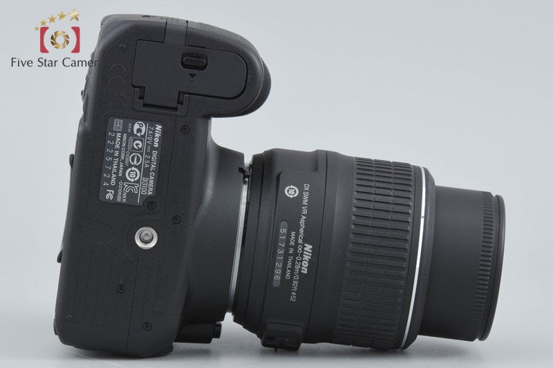 "Shutter count 61" Nikon D3100 Black 14.2 MP Digital SLR Camera 18-55 VR Lens