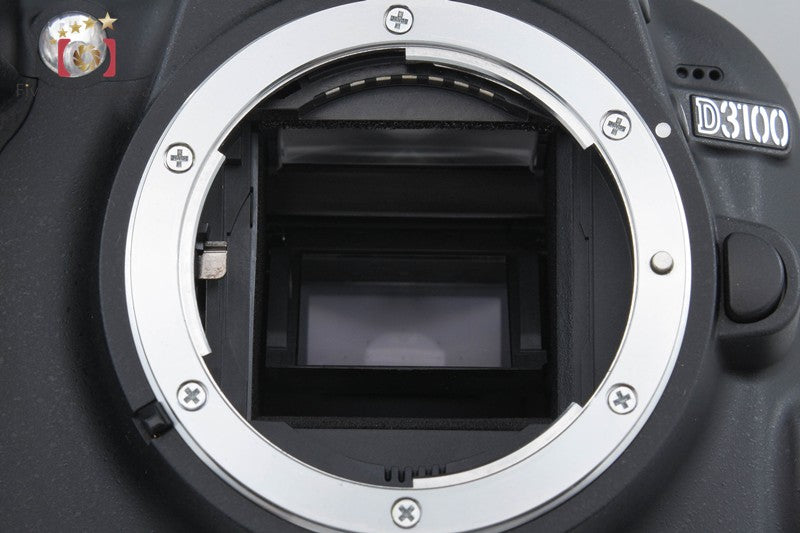 "Shutter count 61" Nikon D3100 Black 14.2 MP Digital SLR Camera 18-55 VR Lens