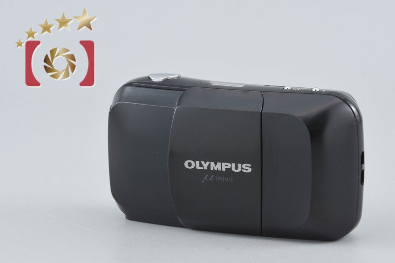 Olympus μ[mju:] Black 35mm Point & Shoot Film Camera