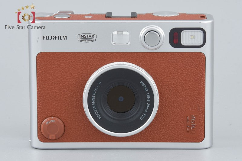 Fujifilm Instax Mini Evo Brown Hybrid Instant Film Camera w/ Box