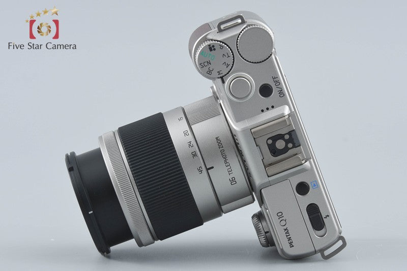 "Count 1,363" PENTAX Q10 Silver Brown 12.4 MP Digital Camera 15-45 Lens