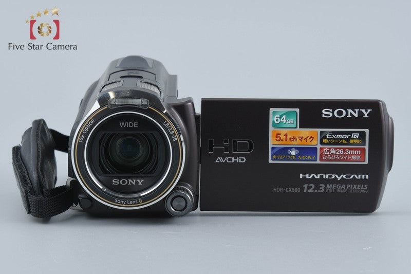 Sony Handycam HDR-CX560V Brown Digital HD Camcorder [Japanese Language Only]