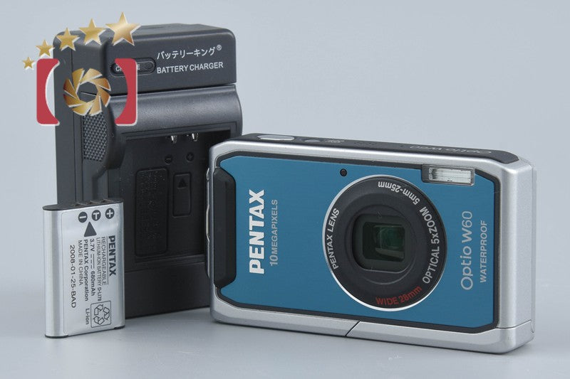Pentax Optio W60 Ocean Blue 10.0 MP Digital Camera