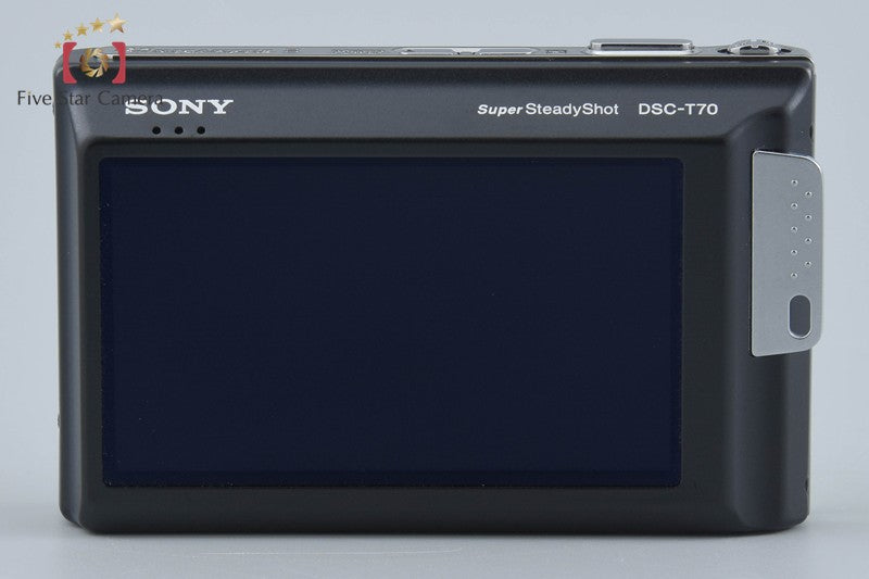 Sony Cyber-Shot DSC-T70 Black 8.1 MP Digital Camera [Japanese Language Only]