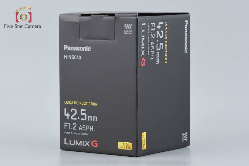 Panasonic LUMIX LEICA DG NOCTICRON 42.5mm f/1.2 ASPH. O.I.S H-NS043 [Never Used]