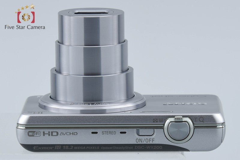 Sony Cyber-Shot DSC-WX200 Silver 18.2 MP Digital Camera [Japanese Language Only]