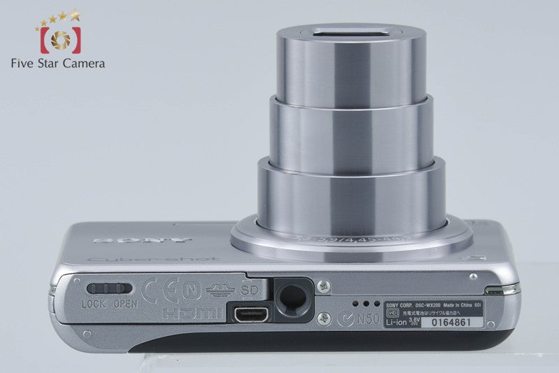 Sony Cyber-Shot DSC-WX200 Silver 18.2 MP Digital Camera [Japanese Language Only]