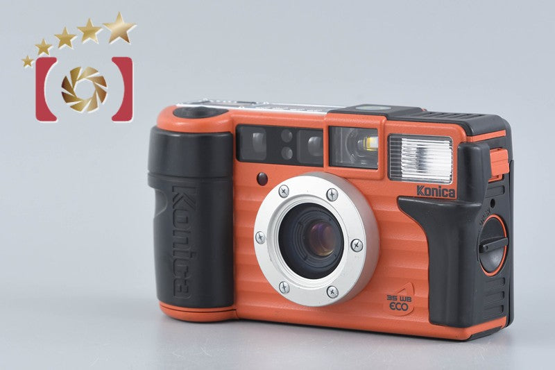 Konica Genbakantoku 35WB ECO Orange 35mm Point & Shoot Film Camera