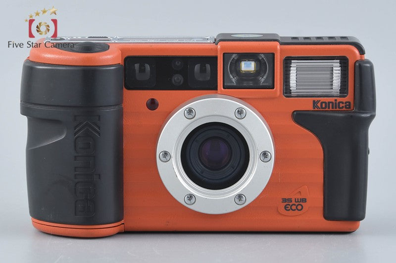 Konica Genbakantoku 35WB ECO Orange 35mm Point & Shoot Film Camera