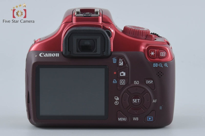 "Count 5,499" Canon EOS Kiss X50 / Rebel T3 / 1100D Red 12.2 MP DSLR Camera Body