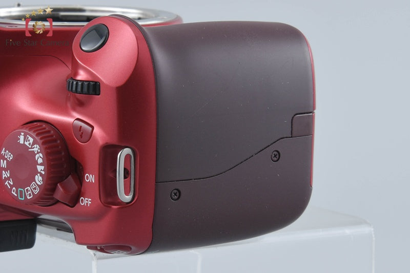 "Count 5,499" Canon EOS Kiss X50 / Rebel T3 / 1100D Red 12.2 MP DSLR Camera Body