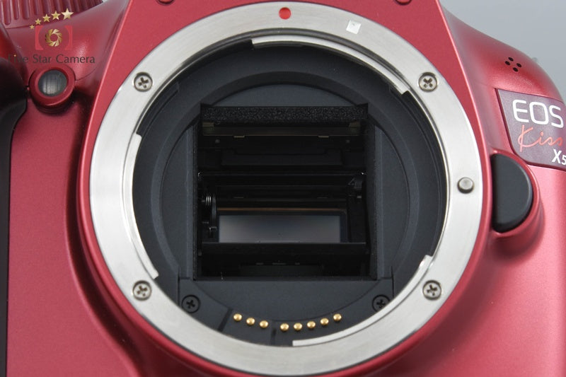 "Count 5,499" Canon EOS Kiss X50 / Rebel T3 / 1100D Red 12.2 MP DSLR Camera Body