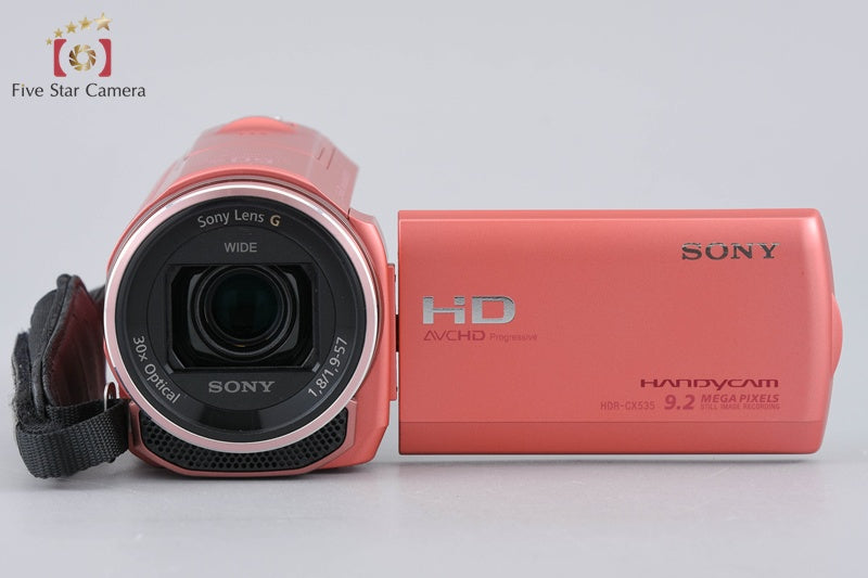 SONY HANDYCAM HDR-CX535 Pink Video Camcorder [Japanese Language Only]