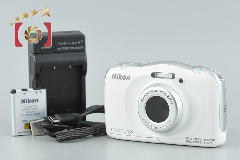 Nikon COOLPIX S33 White 13.2 MP Digital Camera
