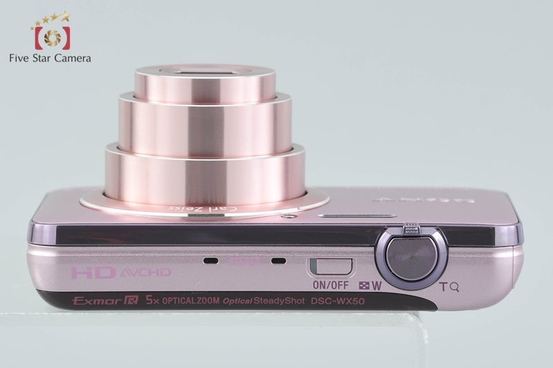 Sony Cyber-Shot DSC-WX50 Pink 16.2 MP Digital Camera [Japanese Language Only]
