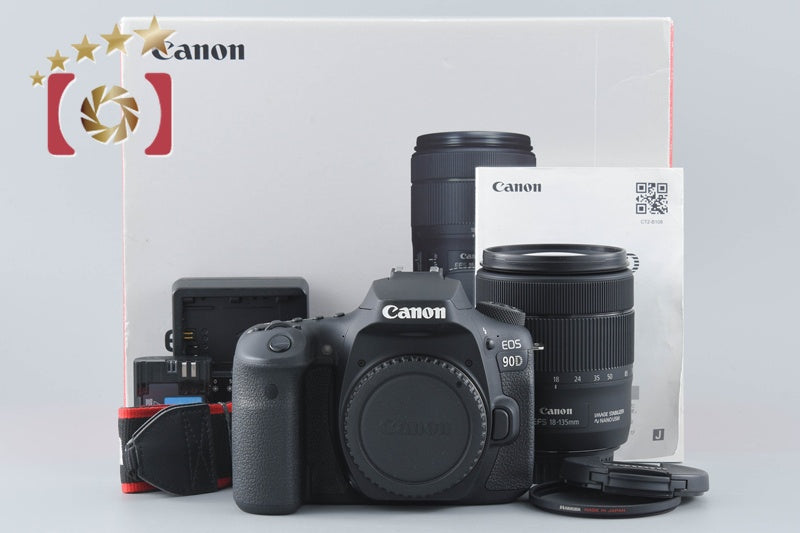 Canon EOS 90D 32.2 MP Full Frame Digital SLR Camera 18-135 IS USM Lens w/ Box
