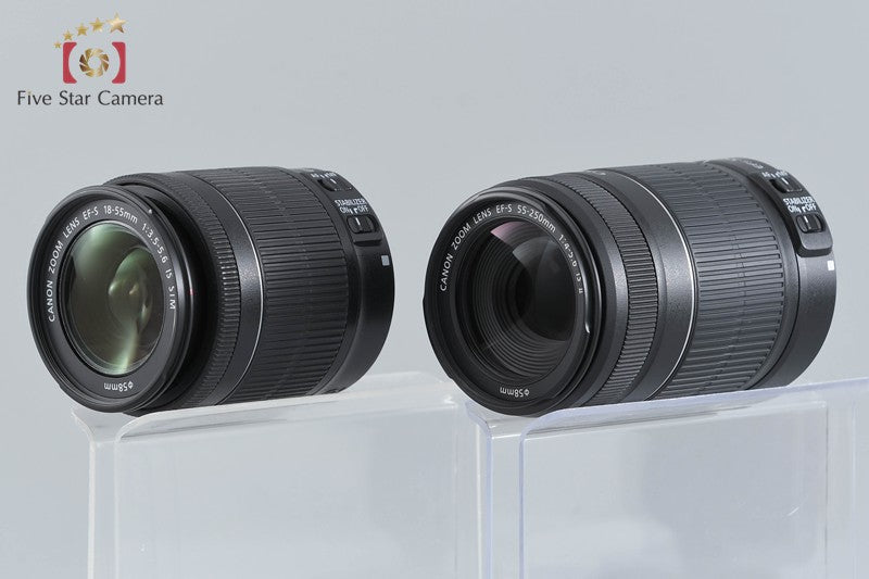 Canon EOS Kiss X7 / Rebel SL1 / 100D 18.0 MP 18-55 55-250 Lenses
