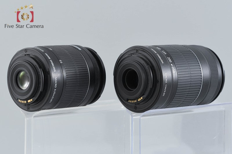 Canon EOS Kiss X7 / Rebel SL1 / 100D 18.0 MP 18-55 55-250 Lenses