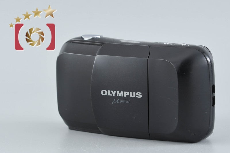 Olympus μ[mju:] Black 35mm Point & Shoot Film Camera