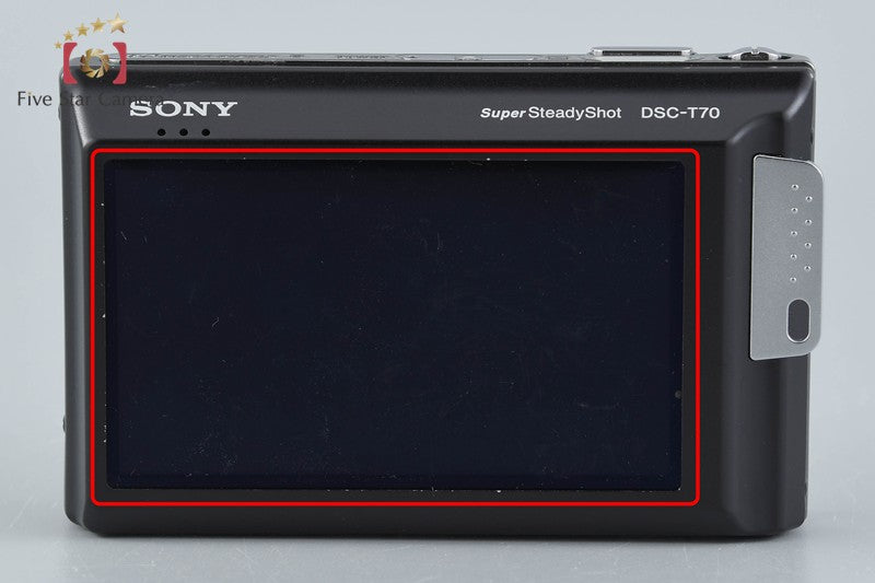 Sony Cyber-Shot DSC-T70 Black 8.1 MP Digital Camera [Japanese Language Only]