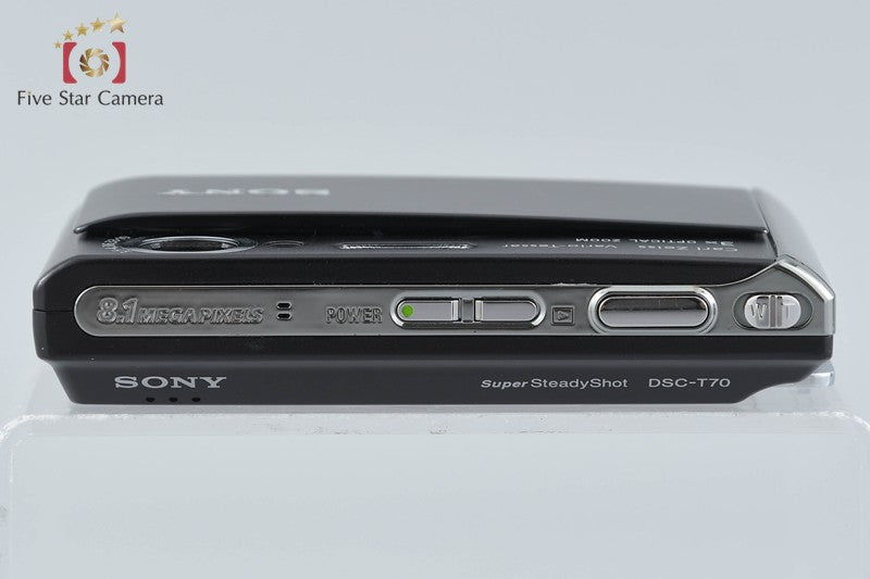 Sony Cyber-Shot DSC-T70 Black 8.1 MP Digital Camera [Japanese Language Only]