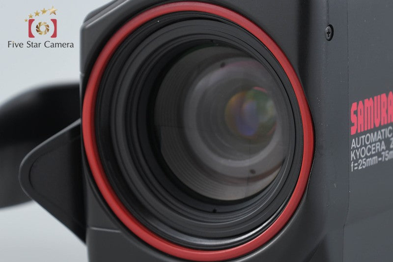 Kyocera Samurai X3.0 Red Point & Shoot Half Frame 35mm Film Camera