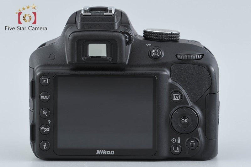 "Count 1,882" Nikon D3300 Black 24.2 MP DSLR 18-55mm VR II Lens