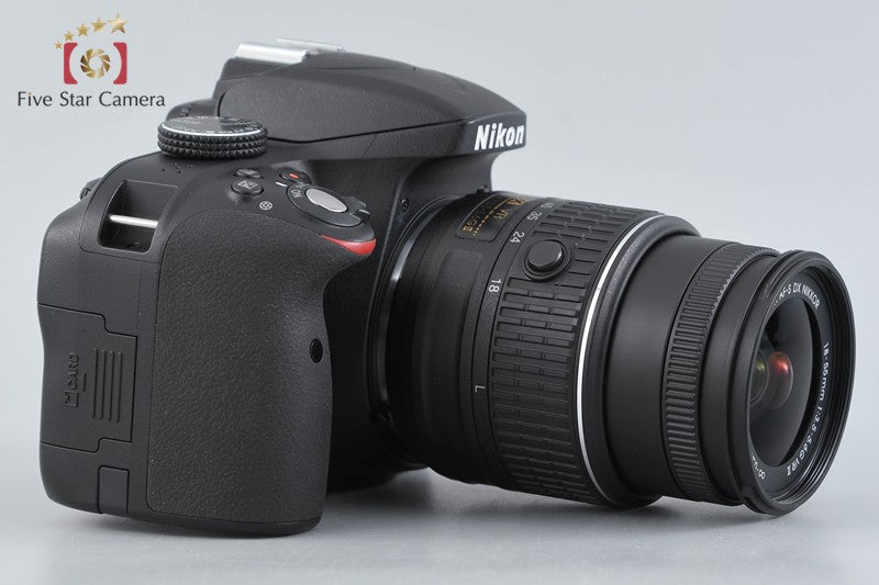 "Count 1,882" Nikon D3300 Black 24.2 MP DSLR 18-55mm VR II Lens