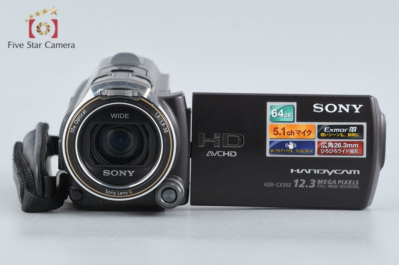 SONY HANDYCAM HDR-CX560V Bordeaux Brown Camcoder [Japanese Language Only]