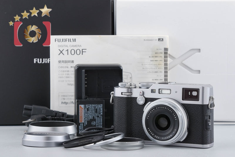 Fujifilm X100F Silver 24.3 MP Digital Camera w/ Box