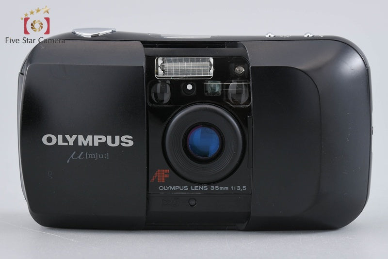 Olympus μ[mju:] Black 35mm Point & Shoot Film Camera