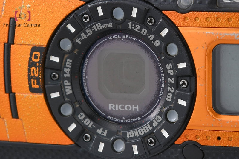 Ricoh Pentax WG-5 GPS Orange 16.0 MP Waterproof Action Camera