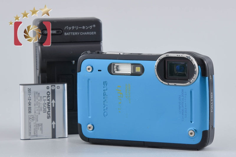 "Count 3,146" Olympus Tough TG-620 Blue 12.0 MP 5m Waterproof Digital Camera