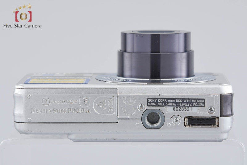 Sony Cyber-Shot DSC-W110 Silver 7.2 MP Digital Camera [Japanese Language Only]