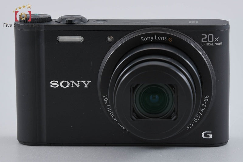 Sony Cyber-Shot DSC-WX350 Black 18.2 MP Digital Camera [Multiple Languages]