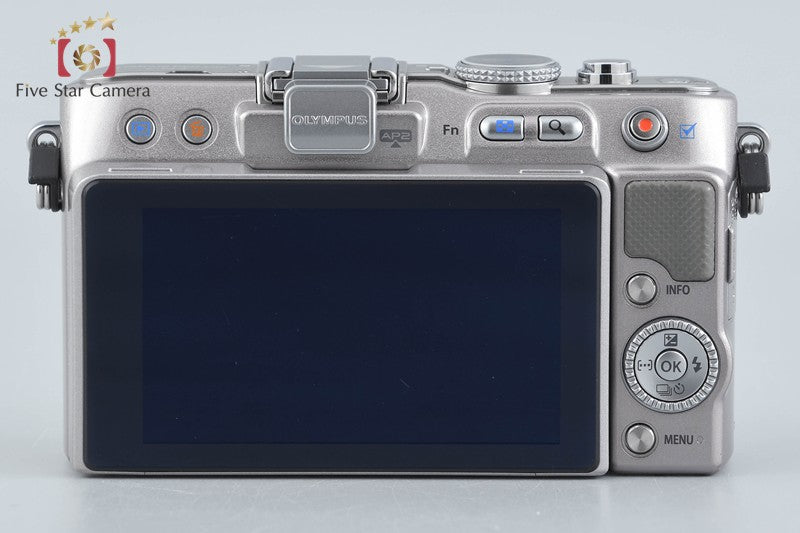 "Shutter count 2,861" Olympus PEN Lite E-PL3 Silver 12.3 MP 14-42 40-150 Lenses