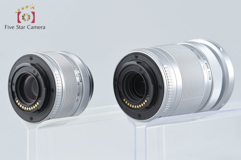 "Shutter count 2,861" Olympus PEN Lite E-PL3 Silver 12.3 MP 14-42 40-150 Lenses