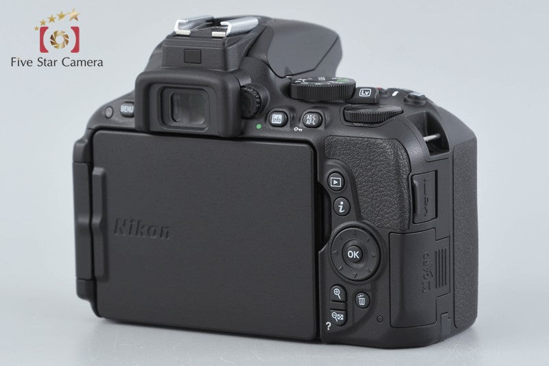 "Count 124" Nikon D5500 Black 24.2 MP Digital SLR Camera 18-55 VR II Lens w/ Box
