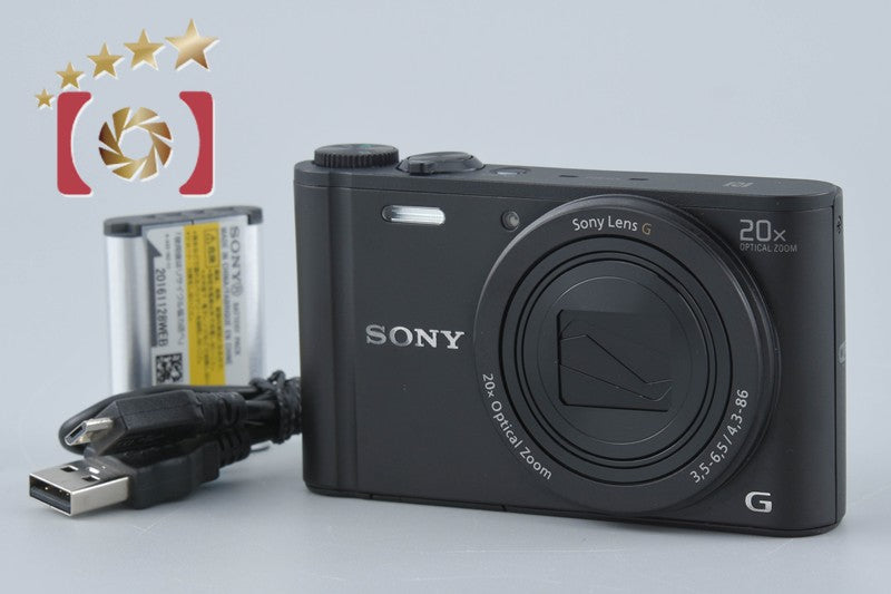 Sony Cyber-Shot DSC-WX350 Black 18.2 MP Digital Camera [Multiple Languages]