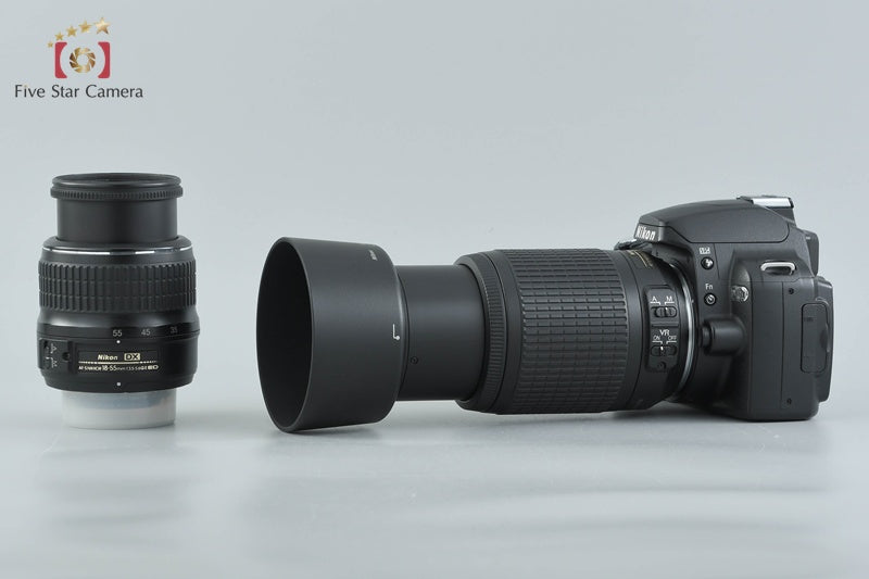 Nikon D40x 10.2 MP DSLR AF-S DX 18-55 55-200 Lenses