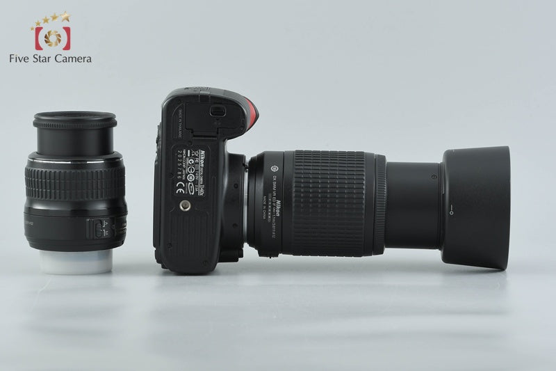 Nikon D40x 10.2 MP DSLR AF-S DX 18-55 55-200 Lenses