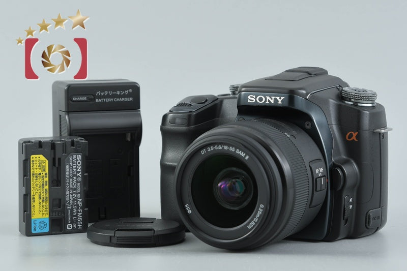 SONY α100 DSLR-A100 Black 10.2 MP DT 18-55 Lens [Japanese Language Only]