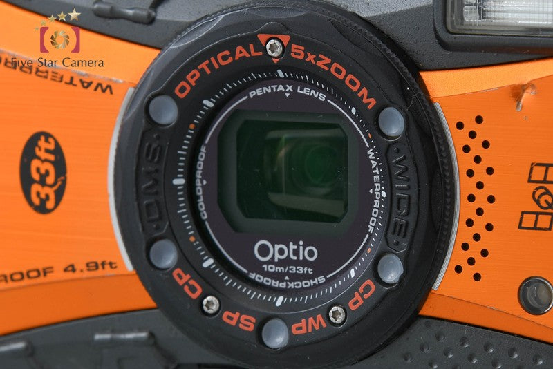 Ricoh Pentax Optio WG-1 GPS Shiny Orange 14.0 MP Waterproof Action Camera