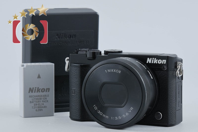"Shutter count 1,126" Nikon 1 J5 Black 20.8 MP Digital Camera 10-30 Lens