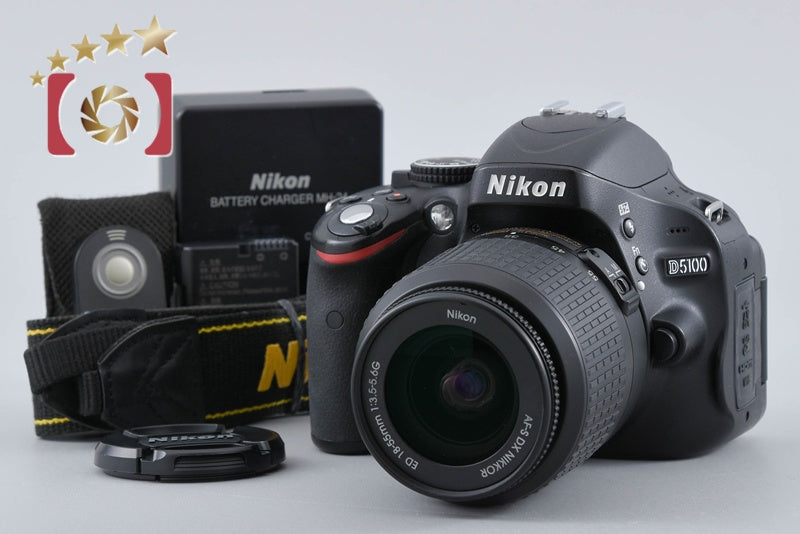 "Shutter count 5,175" Nikon D5100 16.2 MP DSLR AF-S DX 18-55 G ED Lens